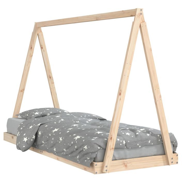 Cadre de lit pour enfants 80x200 cm bois de pin massif - Photo n°1