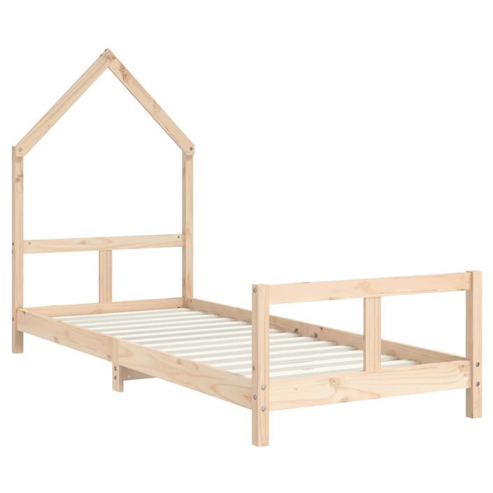 Cadre de lit pour enfants 80x200 cm bois de pin massif - Photo n°3