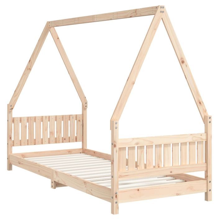 Cadre de lit pour enfants 80x200 cm bois de pin massif - Photo n°6