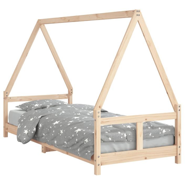 Cadre de lit pour enfants 80x200 cm bois de pin massif - Photo n°1