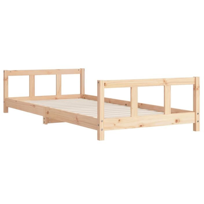 Cadre de lit pour enfants 90x200 cm bois de pin massif - Photo n°3