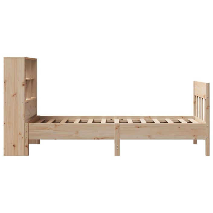 Cadre de lit sans matelas 100x200 cm bois massif de pin - Photo n°7