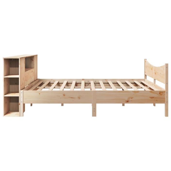 Cadre de lit sans matelas 180x200 cm bois massif de pin - Photo n°7