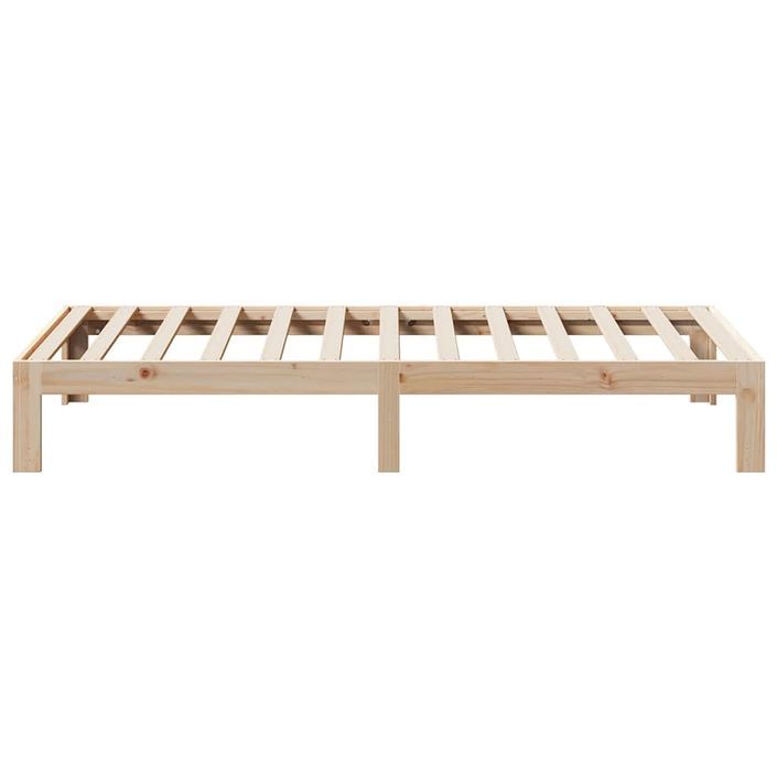 Cadre de lit sans matelas 80x200 cm bois massif de pin - Photo n°6