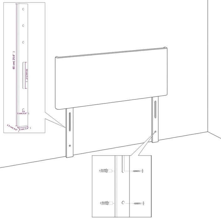 Cadre de lit sans matelas cappuccino 140x200 cm similicuir - Photo n°12