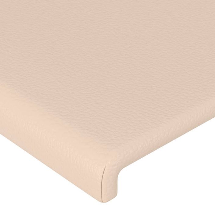 Cadre de lit sans matelas cappuccino 90x190 cm similicuir - Photo n°10