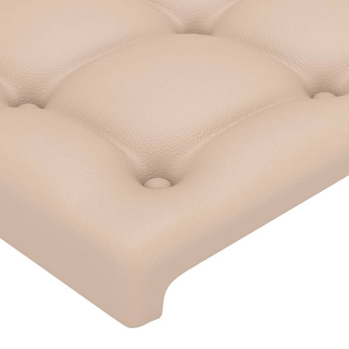 Cadre de lit sans matelas cappuccino 90x190 cm similicuir - Photo n°10