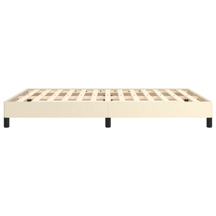 Cadre de lit sans matelas crème 140x190 cm similicuir - Photo n°6