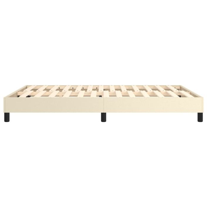 Cadre de lit sans matelas crème 140x190 cm similicuir - Photo n°6