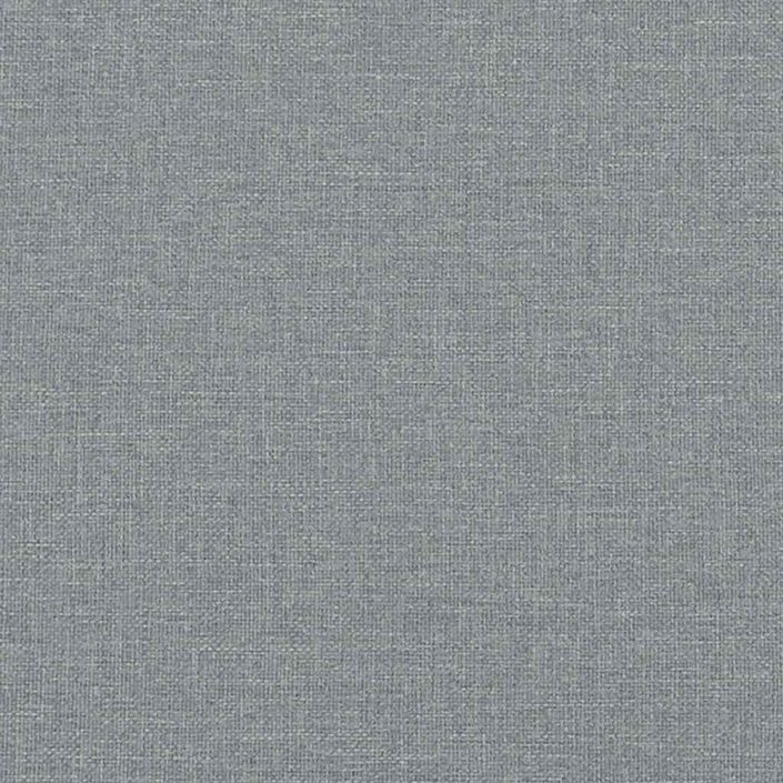 Cadre de lit sans matelas gris clair 100x200 cm tissu - Photo n°12