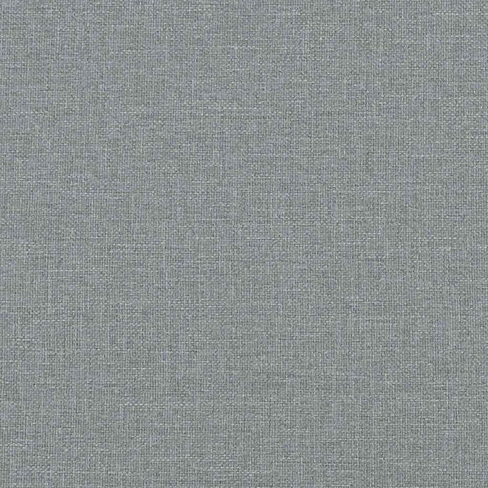 Cadre de lit sans matelas gris clair 90x200 cm tissu - Photo n°12