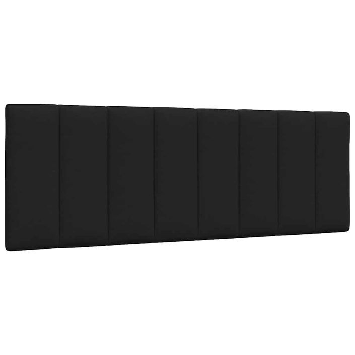 Cadre de lit sans matelas noir 120x200 cm tissu - Photo n°6