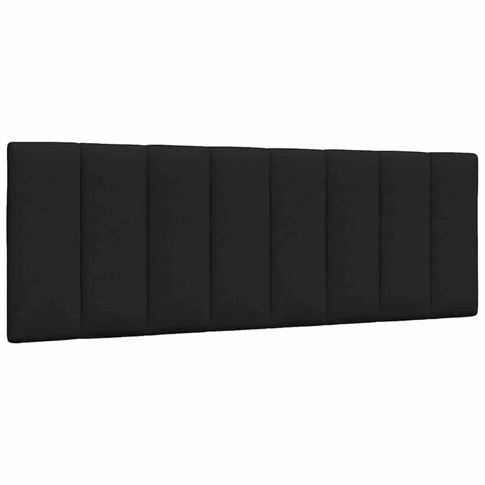 Cadre de lit sans matelas noir 120x200 cm tissu - Photo n°8