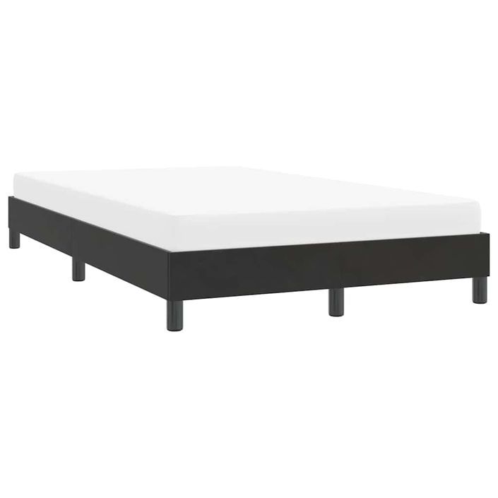 Cadre de lit sans matelas noir 120x210 cm velours - Photo n°4