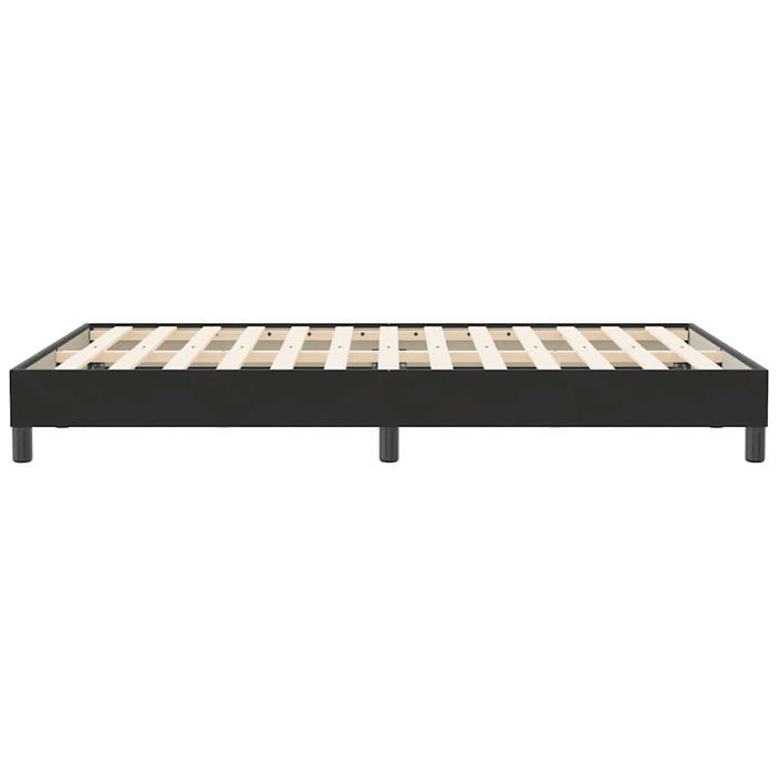 Cadre de lit sans matelas noir 120x210 cm velours - Photo n°6