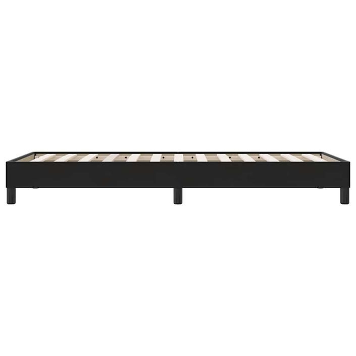 Cadre de lit sans matelas noir 80x220 cm velours - Photo n°6