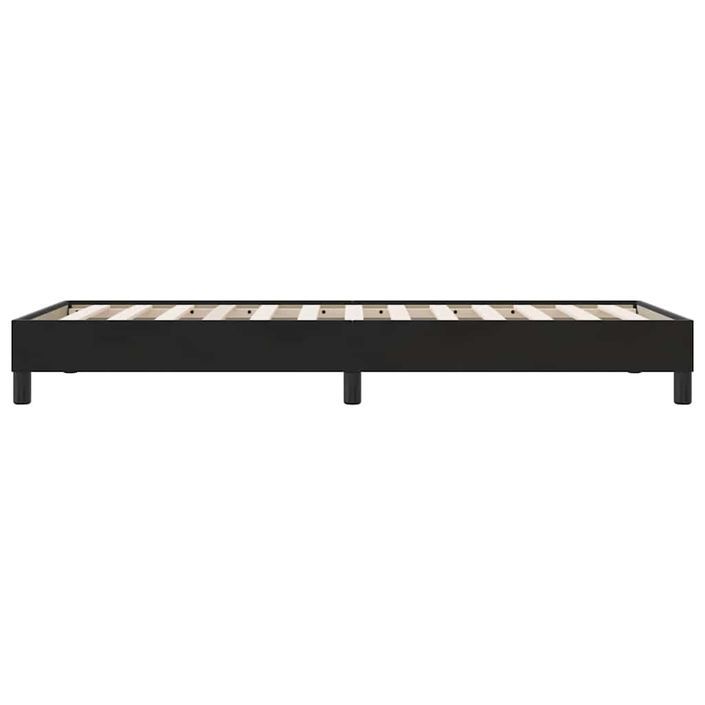 Cadre de lit sans matelas noir 90x210 cm velours - Photo n°6