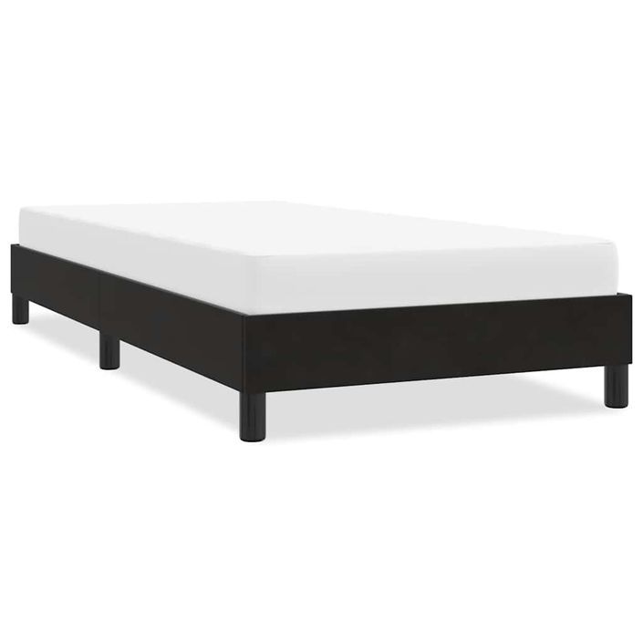 Cadre de lit sans matelas noir 90x220 cm velours - Photo n°1