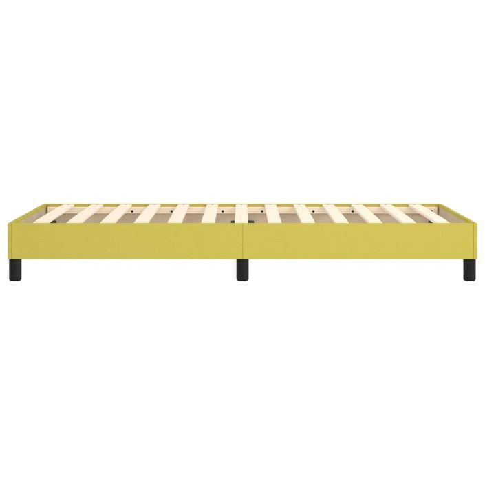 Cadre de lit sans matelas vert 100x200 cm tissu - Photo n°6