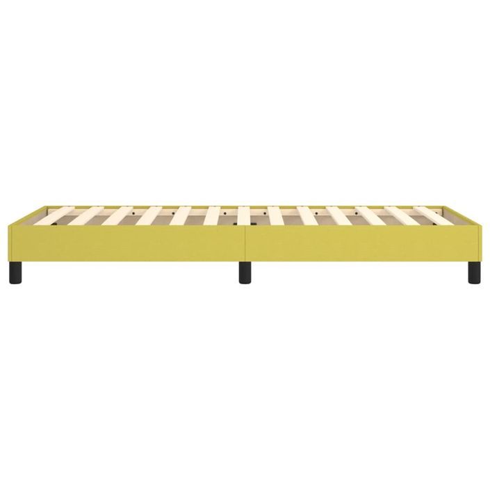 Cadre de lit sans matelas vert 90x190 cm tissu - Photo n°6