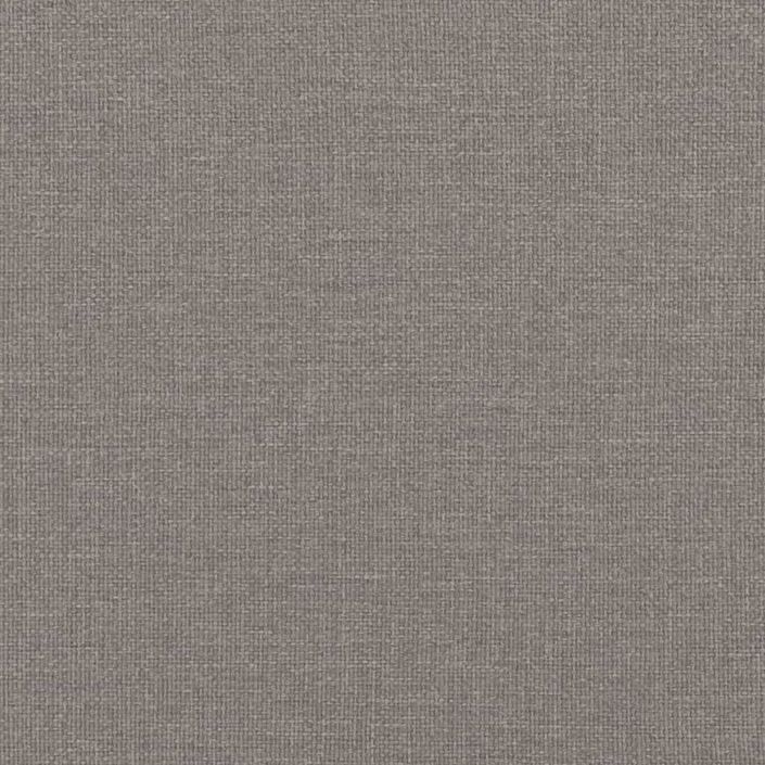 Cadre de lit Taupe 100x200 cm Tissu - Photo n°8