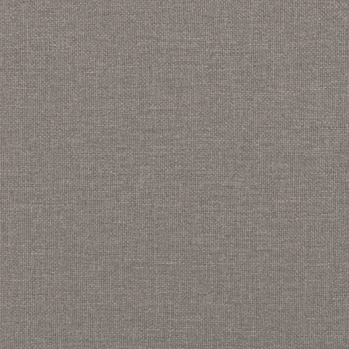 Cadre de lit Taupe 100x200 cm Tissu - Photo n°8