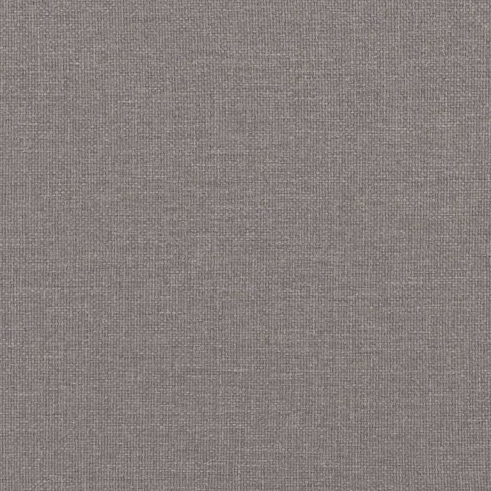 Cadre de lit Taupe 100x200 cm Tissu - Photo n°8