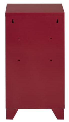Caisson de rangement 1 porte métal rouge rubis nacré Labell - Photo n°2