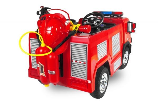 Camion de pompier électrique enfant 2 places - Photo n°2