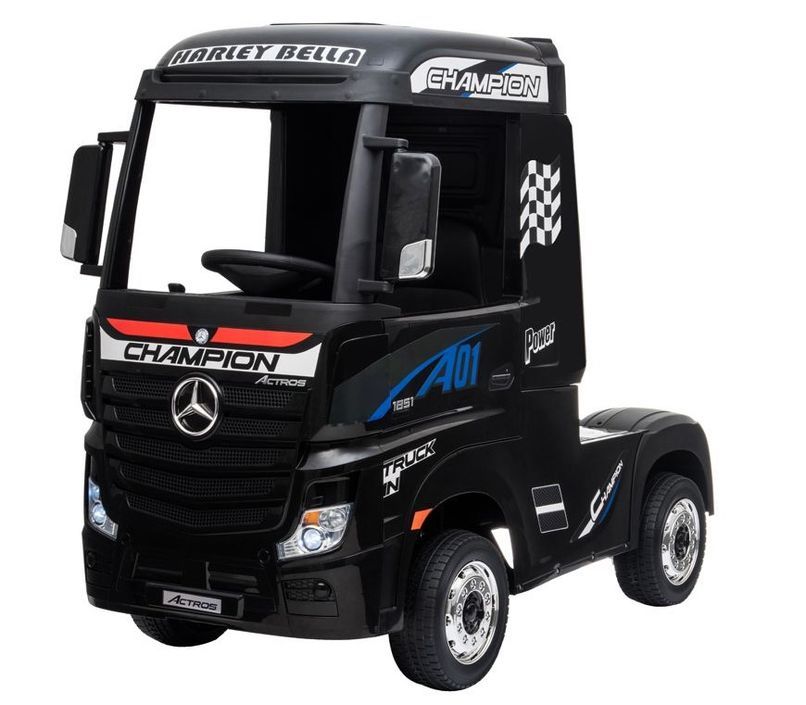 Camion électrique enfant Mercedes Actros noir - Photo n°1