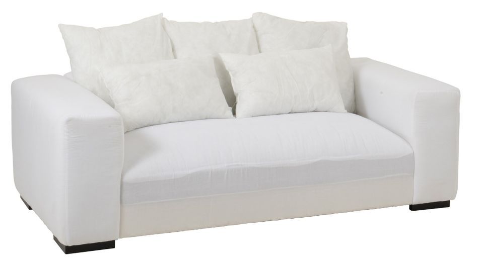 Canapé avec 5 coussins blanc Monalisa - Photo n°1
