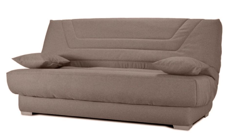 Canapé clic clac tissu avec rangement matelas Bultex 20 cm Sabor 193 cm - Photo n°1