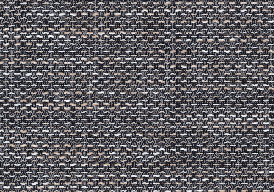 Canapé convertible angle droit tissu gris chiné et simili blanc Pika 260 cm - Photo n°6