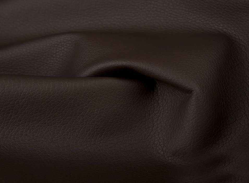 Canapé convertible angle gauche tissu beige chiné et simili marron Verza 270 cm - Photo n°12