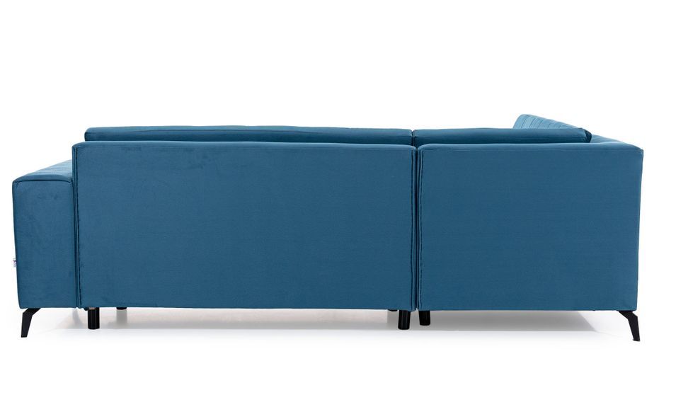 Canapé d'angle convertible tissu Larry - Photo n°7