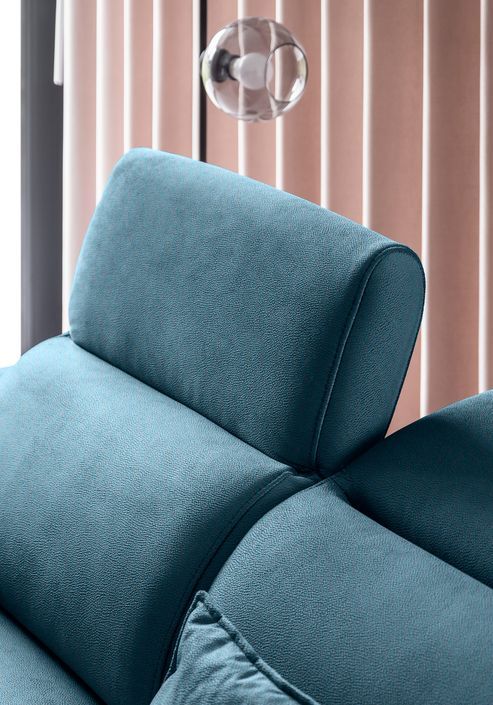Canapé d'angle droit convertible tissu gris chiné Noblesse 255 cm - Photo n°15