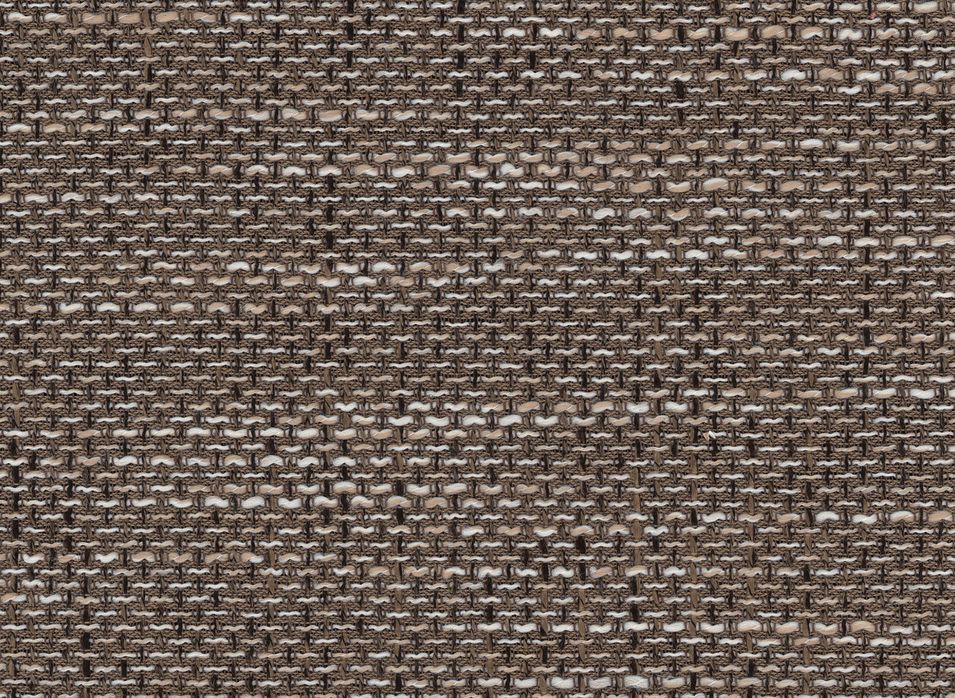 Canapé d'angle gauche convertible tissu beige clair chiné et simili marron Marka 275 cm - Photo n°6
