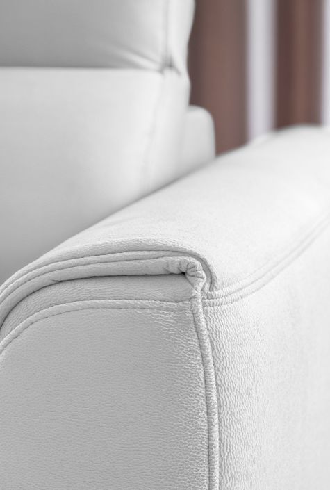 Canapé d'angle gauche convertible tissu gris clair Noblesse 255 cm - Photo n°10