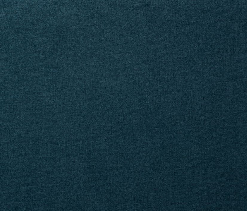 Canapé d'angle gauche design matelassé tissu doux brillant bleu nuit et pied noir Kazane 275 cm - Photo n°4