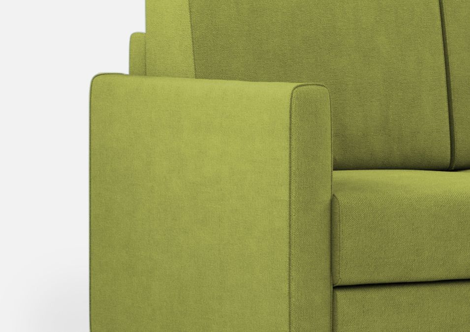 Canapé d'angle moderne italien tissu vert pistache Korane - 5 tailles - Photo n°18