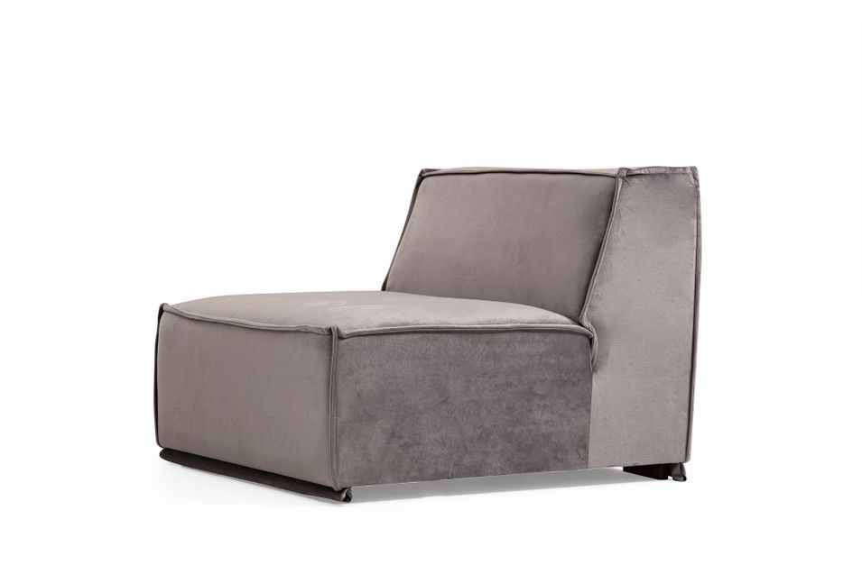 Canapé d'angle modulable velours gris Kego L 300 x P 190 cm - Photo n°6