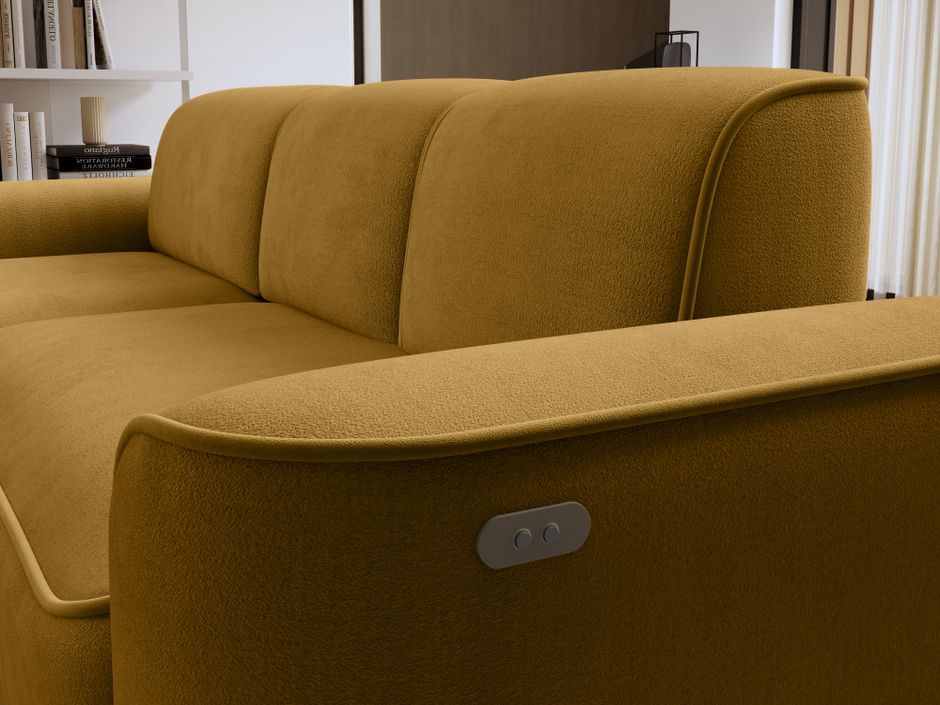 Canapé d'angle relax électrique Dumas - Innovation bien-être - Photo n°5