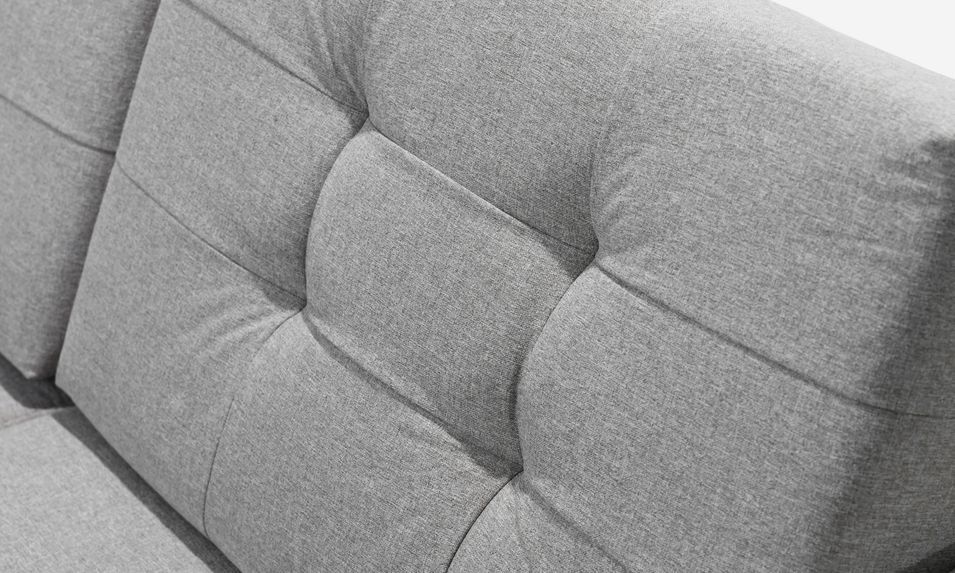 Canapé d'angle réversible et convertible tissu doux parme Anska 250 cm - Photo n°16