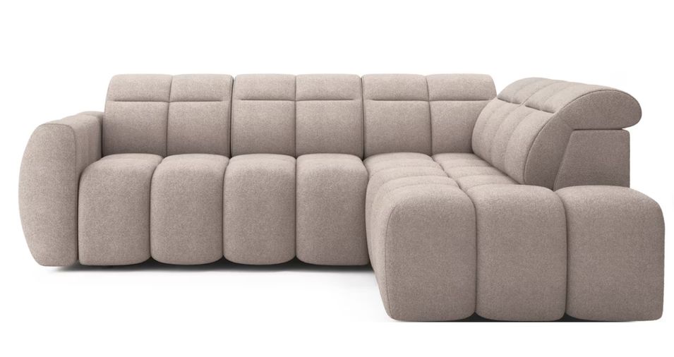 Canapé d’angle tissu Boboon – Convertible et coffre - Photo n°1