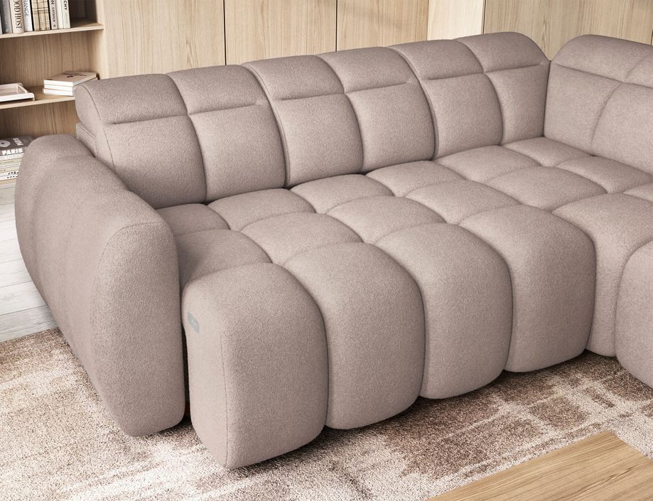 Canapé d’angle tissu Boboon – Convertible et coffre - Photo n°4