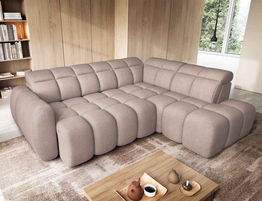 Canapé d’angle tissu Boboon – Convertible et coffre - Photo n°5