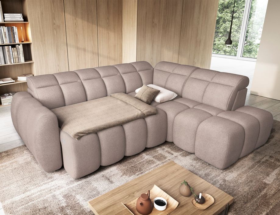 Canapé d’angle tissu Boboon – Convertible et coffre - Photo n°6