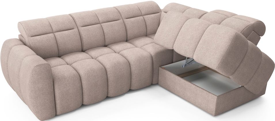 Canapé d’angle tissu Boboon – Convertible et coffre - Photo n°9