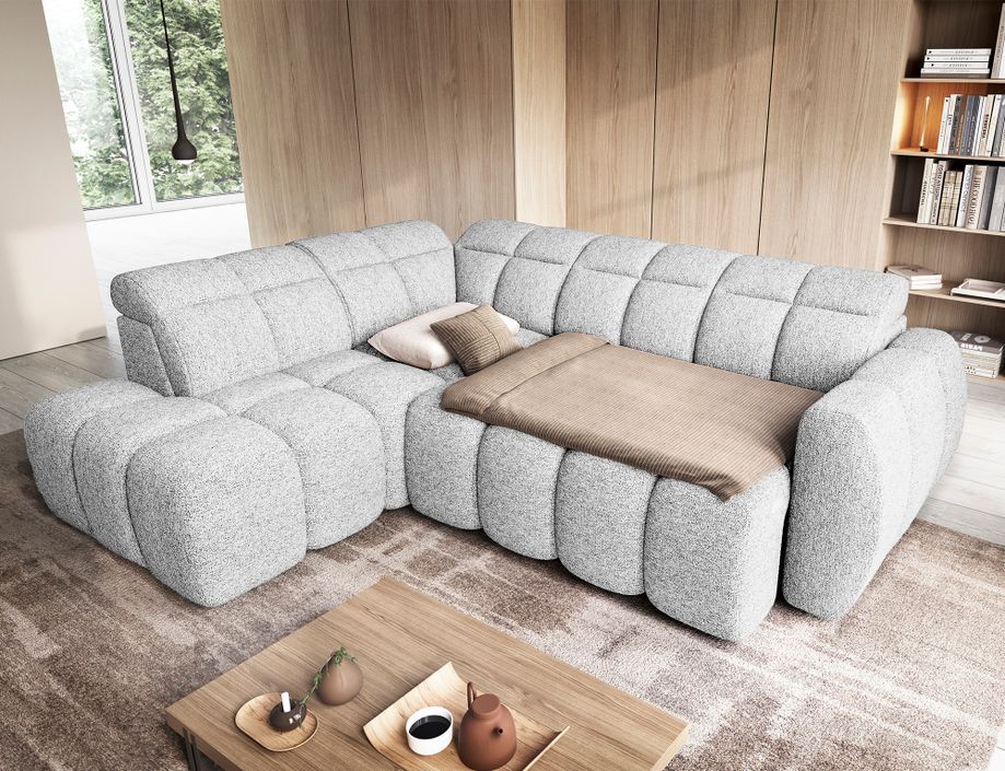 Canapé d’angle tissu Boboon – Convertible et coffre - Photo n°20