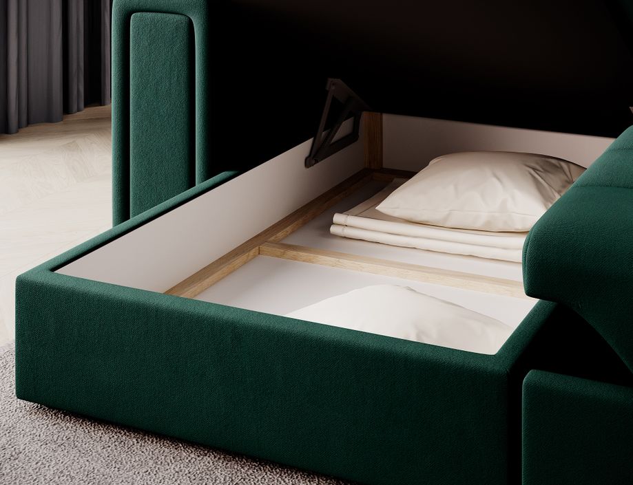 Canapé d’angle velours reversible et convertible Klumann – Élégance et praticité - Photo n°12